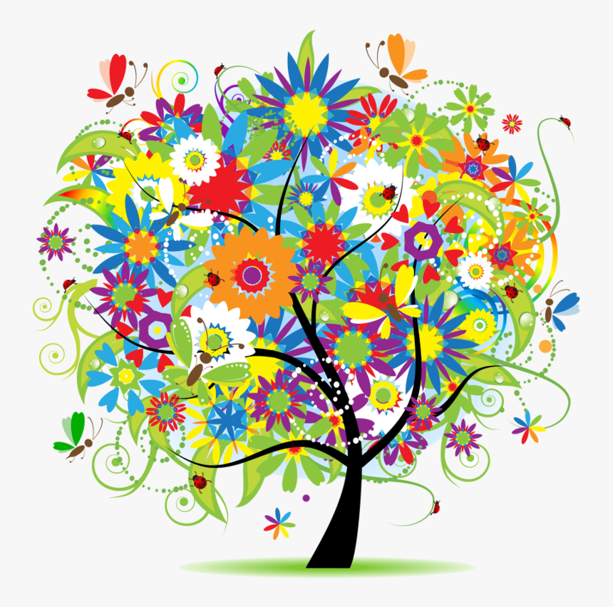 Tree Color Paint Png, Transparent Png