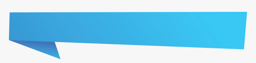 Blue Banner Origami With Fold End - Cobalt Blue, HD Png Download