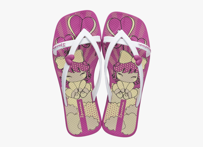 Ipanema Lolita Kids Pink Silver - Flip-flops, HD Png Download