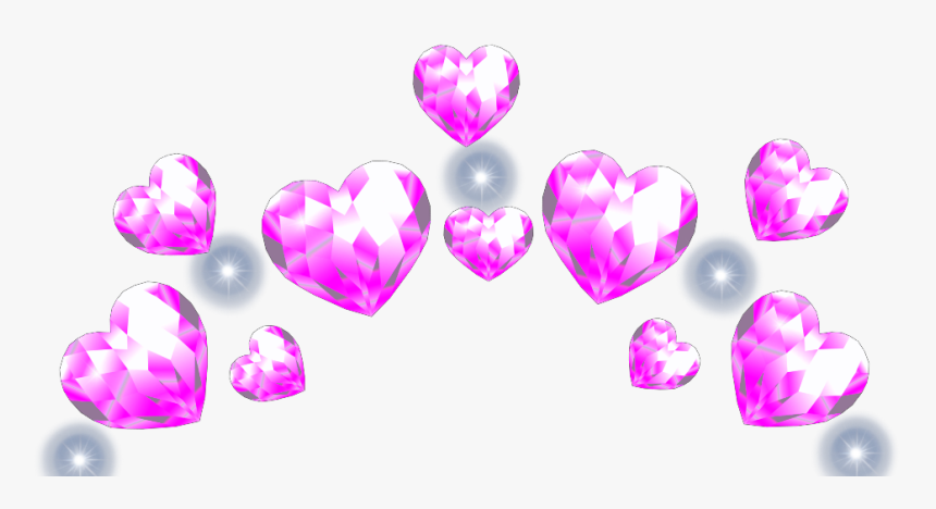 #freetoedit #hearts #heartcrown #pinkcrown #aesthetic - Heart, HD Png Download