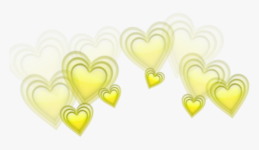 Желтые Сердечки Пнг, HD Png Download