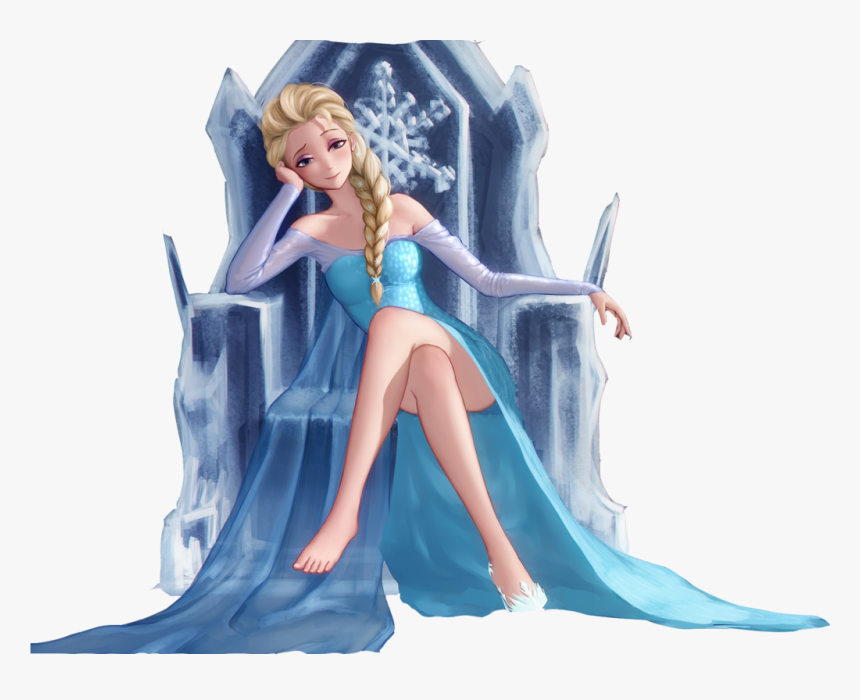 Drawing Of Princess Elsa, HD Png Download