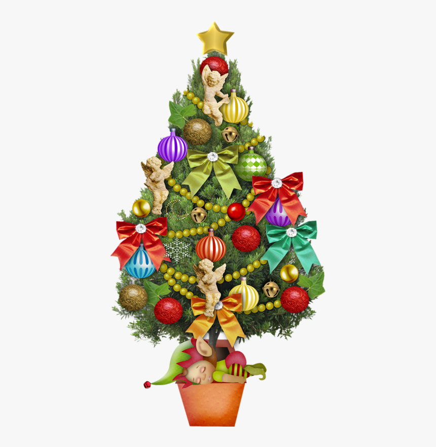 Sapin De Noel - Santa Claus Png Tree, Transparent Png