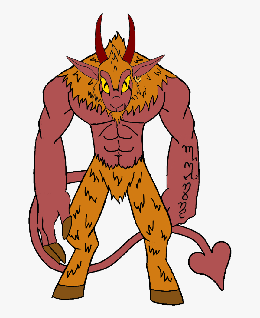 Colored Ink Goat Tattoo Design - Cartoon, HD Png Download