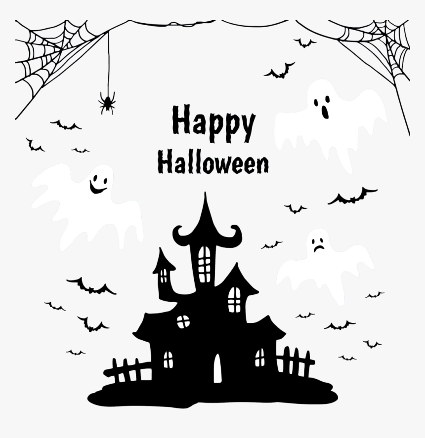 Free Happy Halloween Vector Free - Vinilos Decorativos Halloween, HD Png Download