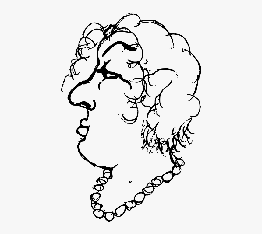 Woman Face - Line Art, HD Png Download