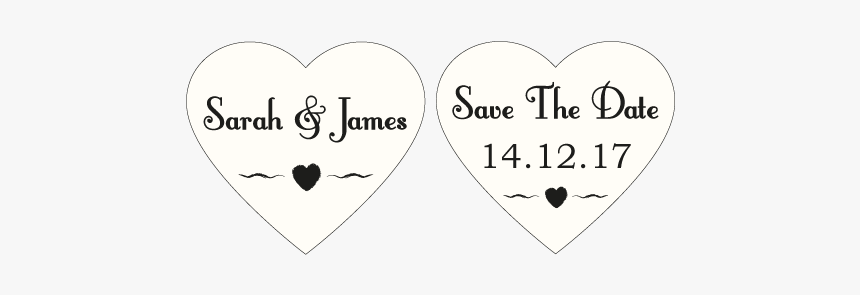 Save The Date Signs - Heart, HD Png Download