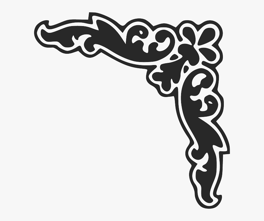 Decorative, Ornament, Border, Frame - Corner Design Clipart, HD Png Download
