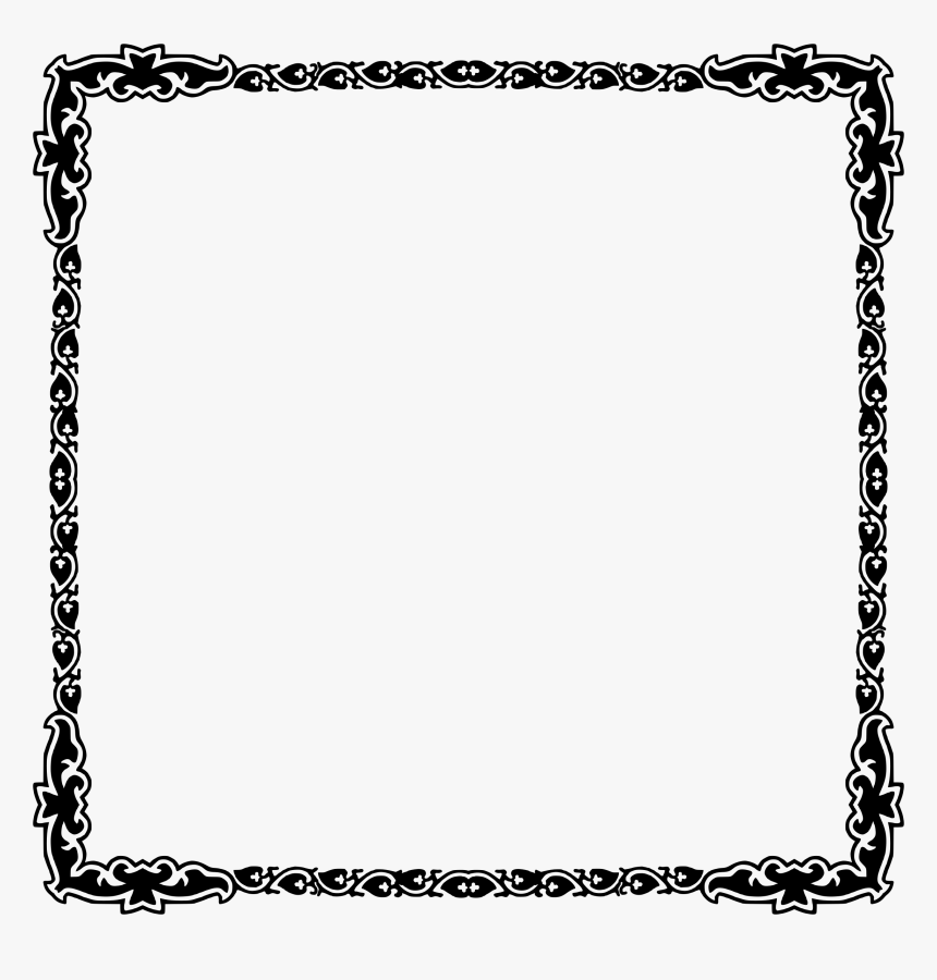 Art Deco Frame 8 Clip Arts - Png Format Frame Border Png, Transparent Png