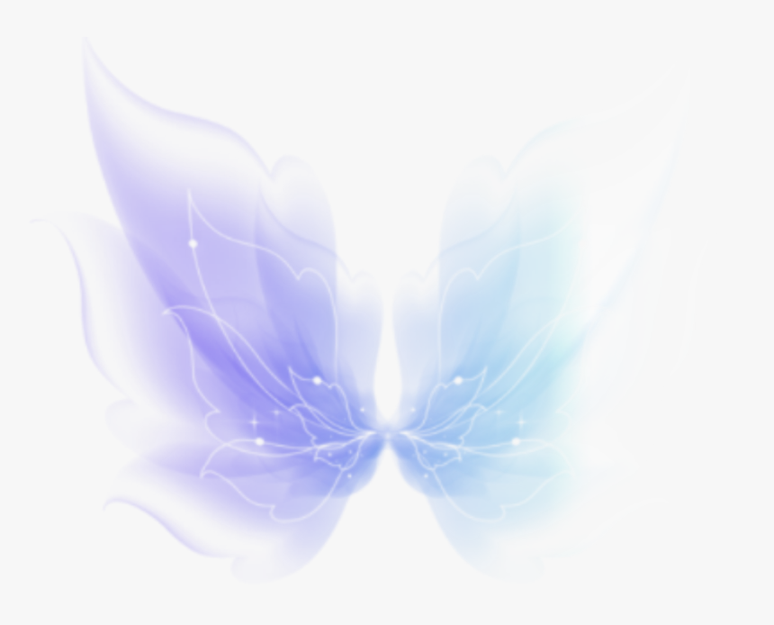 #ftestickers #fantasyart #wings #blue #transparent - Butterfly, HD Png Download