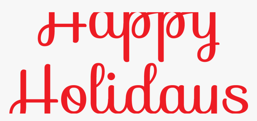 Winter Happy Holidays Clipart - Graphic Design, HD Png Download