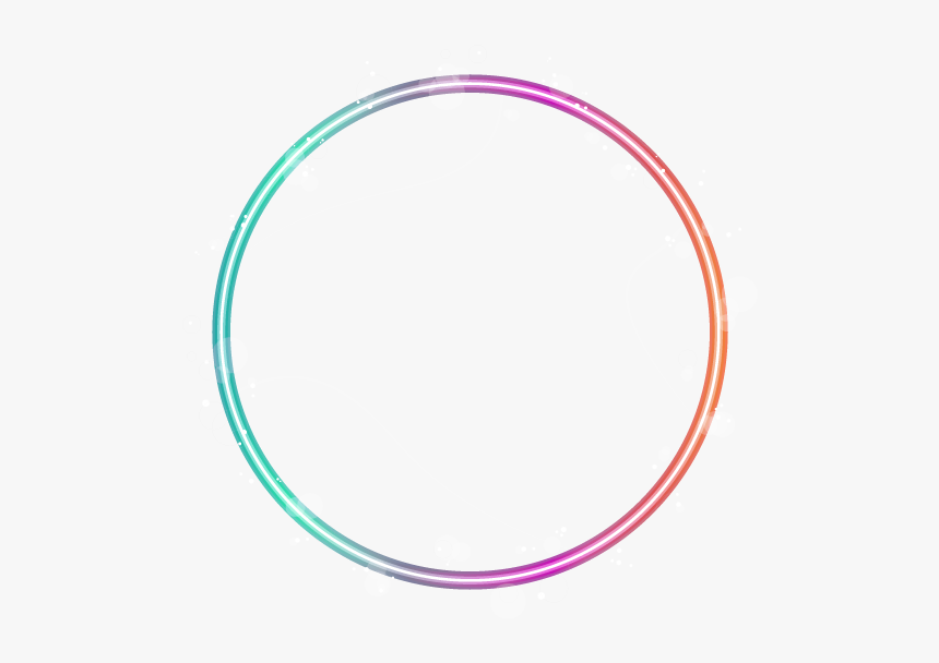 #circle #neon #freetoedit - Circle, HD Png Download
