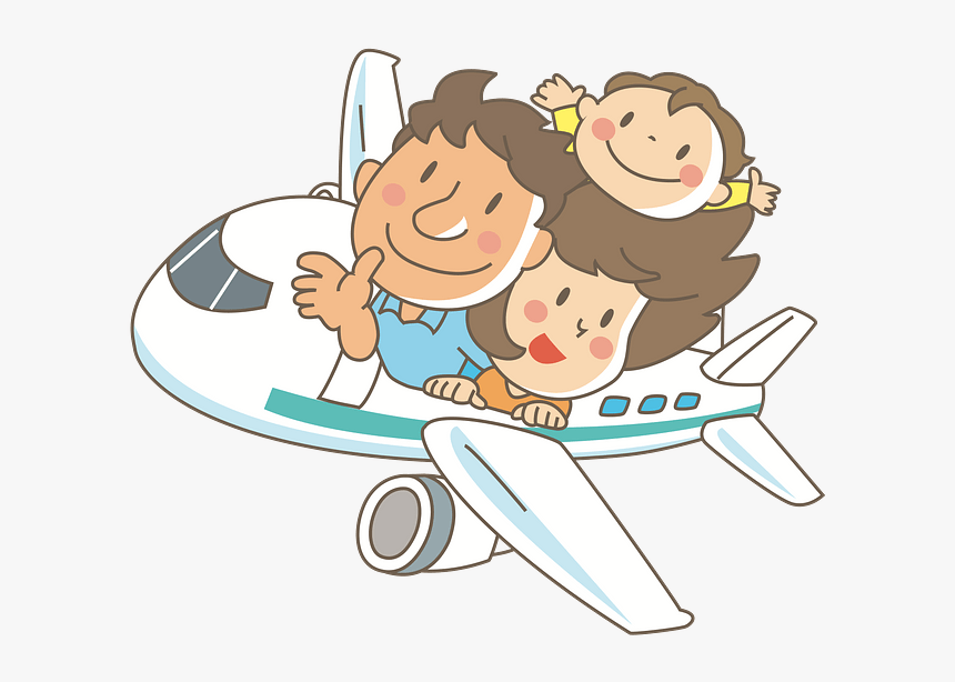 Family Flight Clipart, HD Png Download
