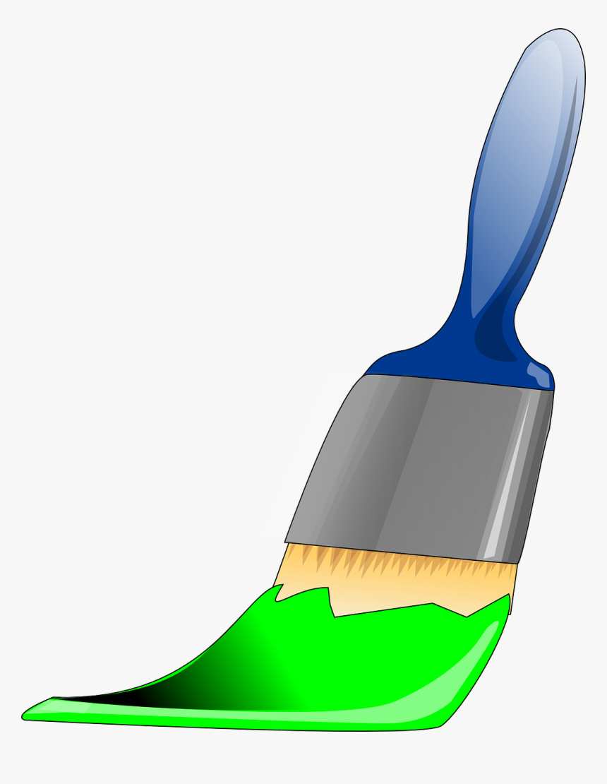 Paint Paintbrush Green Brush Png Image Clipart , Png - Purple Paint Brush Clipart, Transparent Png