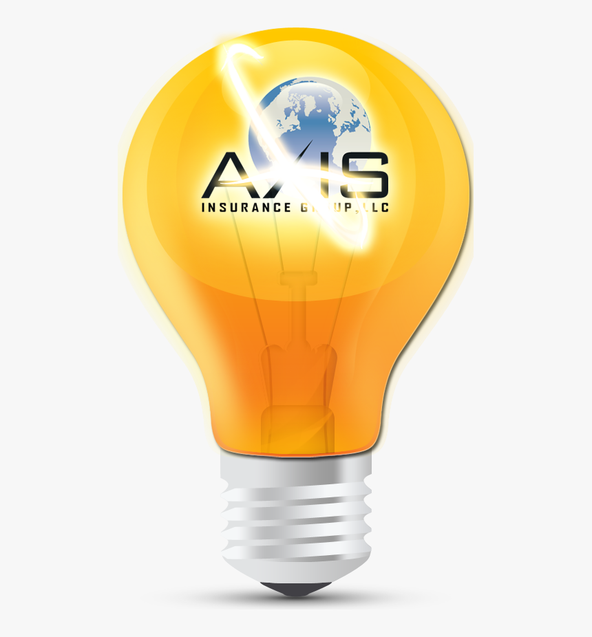Axis Glossy Orange Light Bulb - Light Bulb Icon, HD Png Download