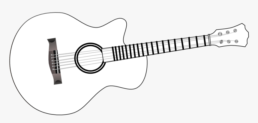 Collection Of Black And Png High Ⓒ - Printable Guitar Images Black And White, Transparent Png