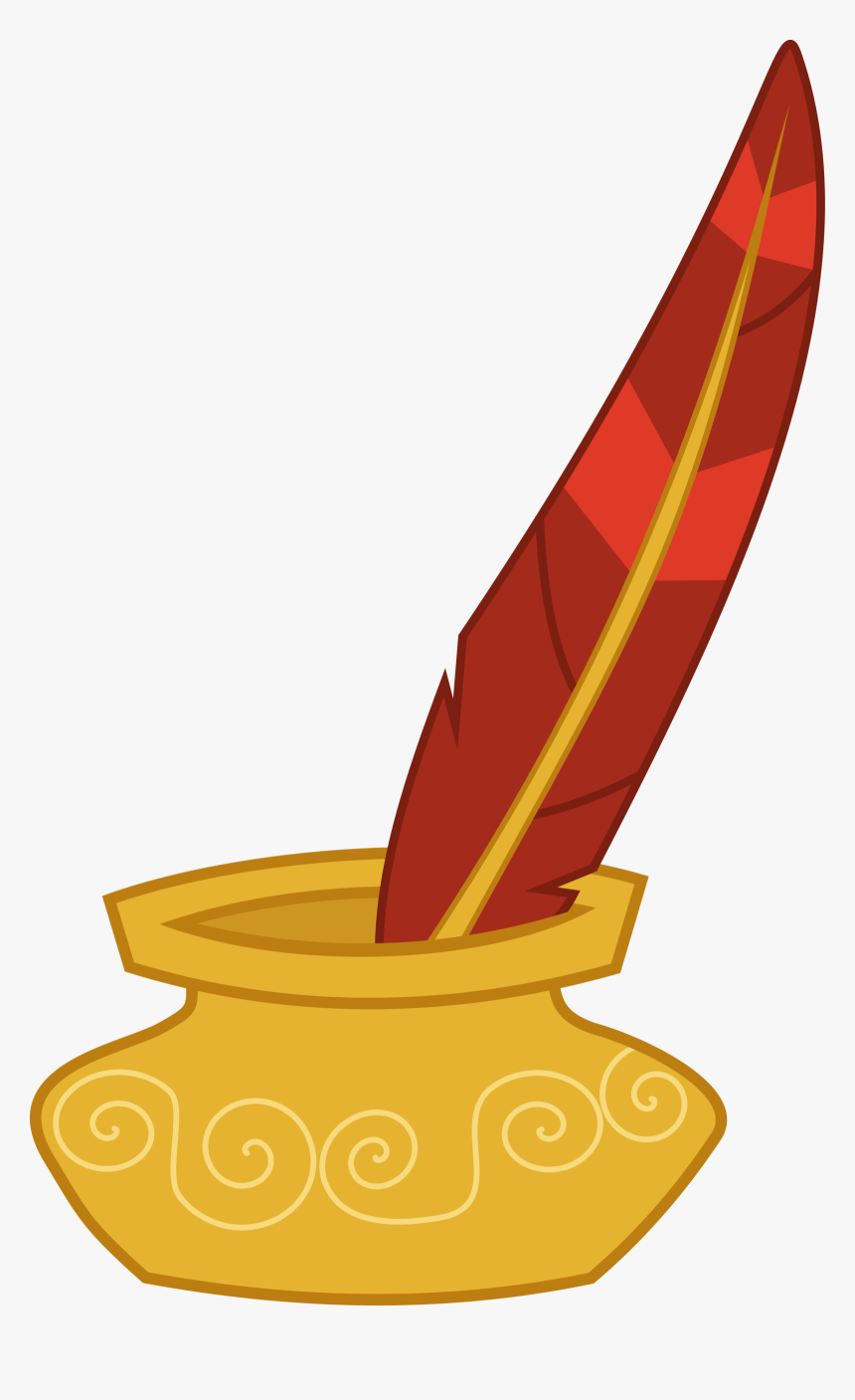 Vector Black And White Library Ink Vector Bleed - Mlp Ink And Quill, HD Png Download