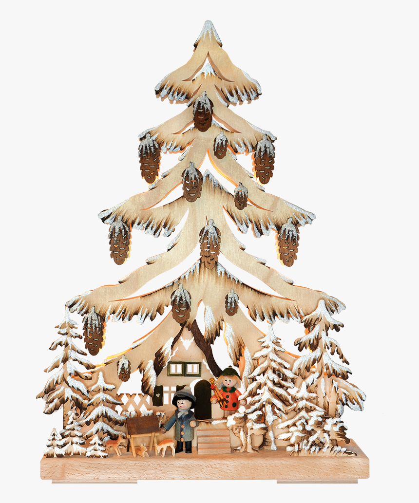 Schwibbogen Tree Forest House , 230v - Käthe Wohlfahrt Schwibbogen Tannenbaum, HD Png Download