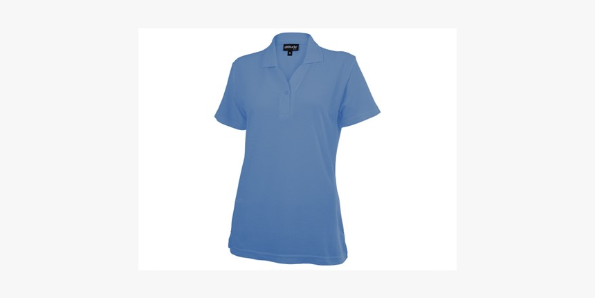 Basic Pique Ladies Golfer Light Blue Size Medium - Polo Shirt, HD Png Download