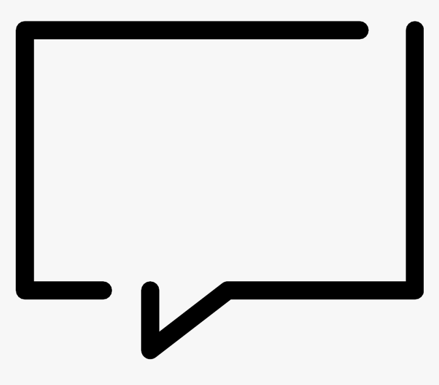 手绘简约消息框图片, HD Png Download