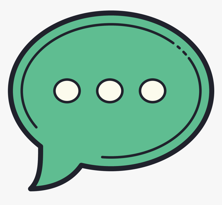 Speech Bubble Icon - Circle, HD Png Download
