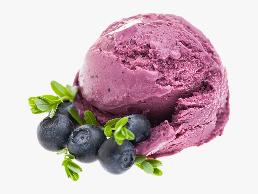Blueberry Ice Cream Png, Transparent Png