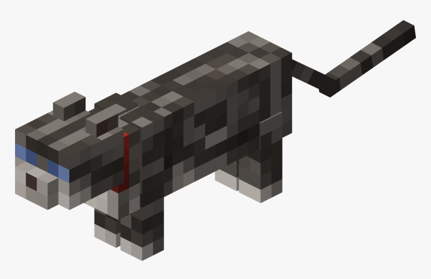 Create - Minecraft Grey And White Cat, HD Png Download