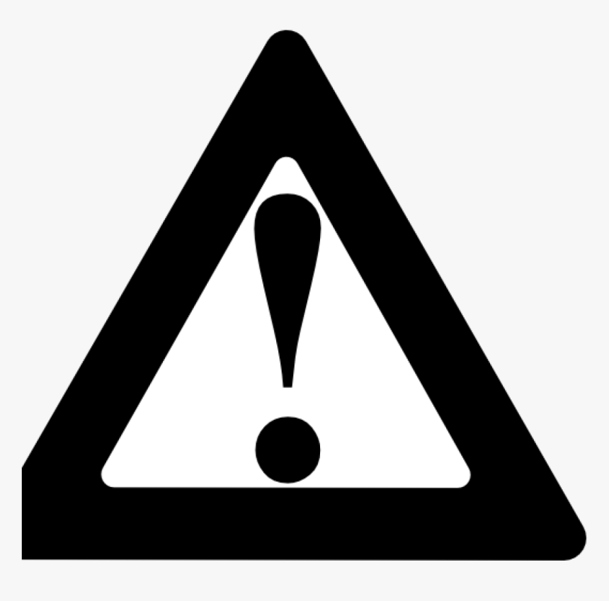 Warning Clip Art Black Black Warning Clip Art At Clker - Clip Art, HD Png Download