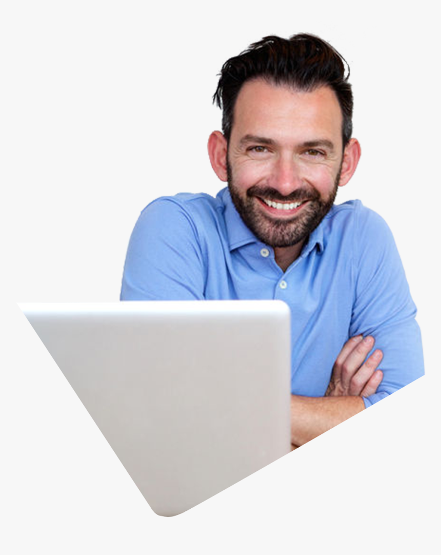 Man Sitting Testimonial - Sitting, HD Png Download