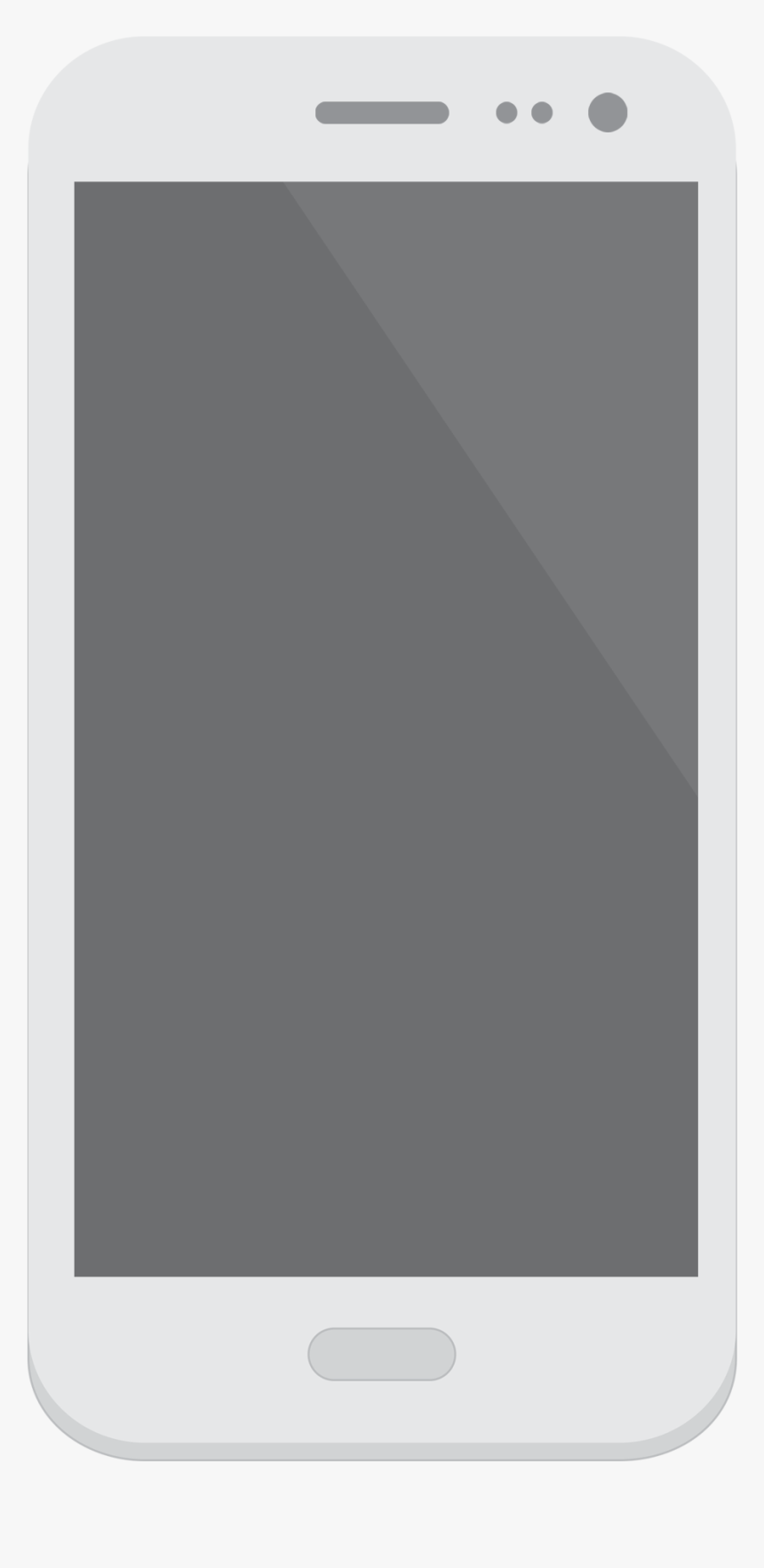 安卓卡通大屏手机素材图片, HD Png Download