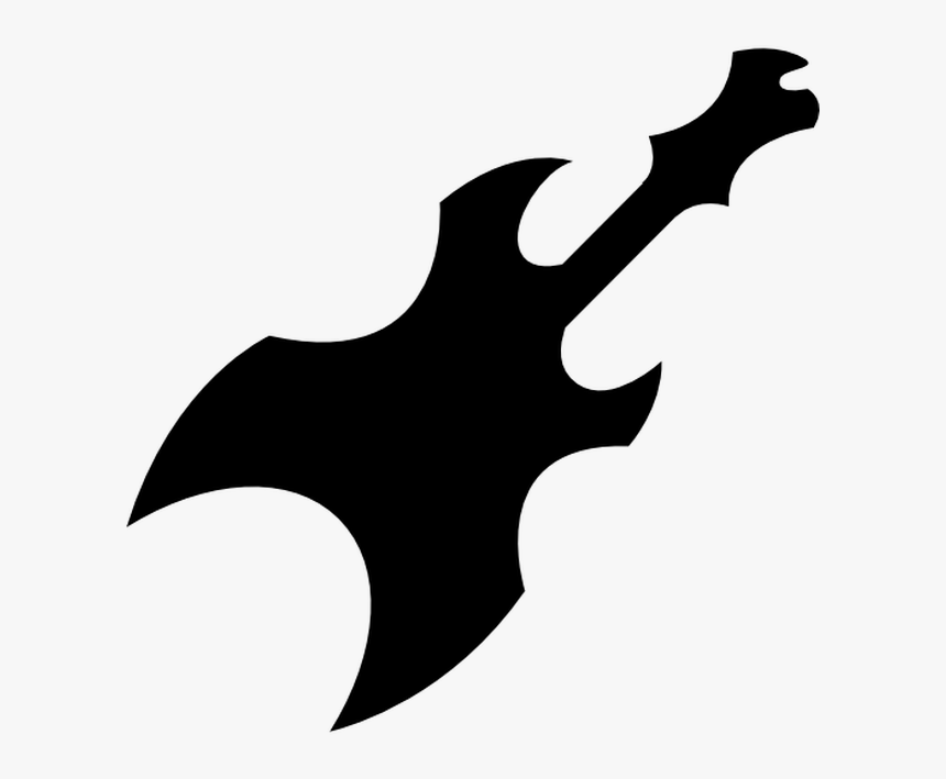 Electric Guitar With Sharp Tip Edges For Rockstar Free - Graphic Rock Star Guitars, HD Png Download
