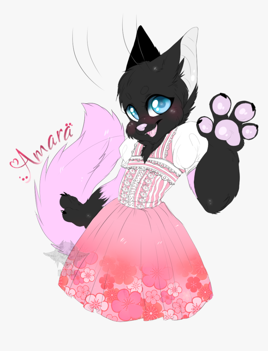 [commission] Lolita Cat Badge - Cartoon, HD Png Download