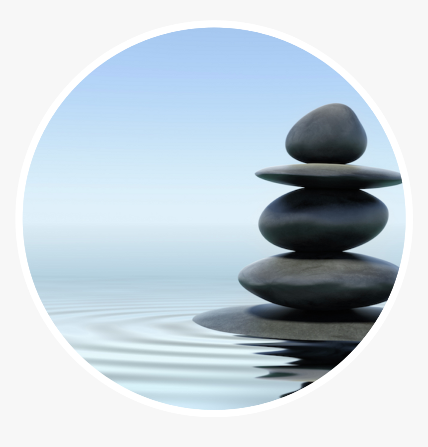 Peaceful Water And Stones, HD Png Download