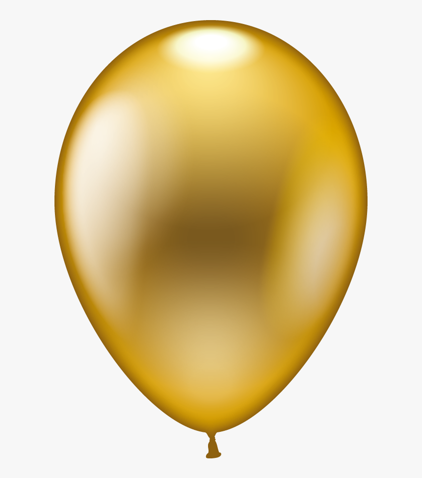 100 Balloons Metallic Gold - Balloon, HD Png Download , Transparent Png