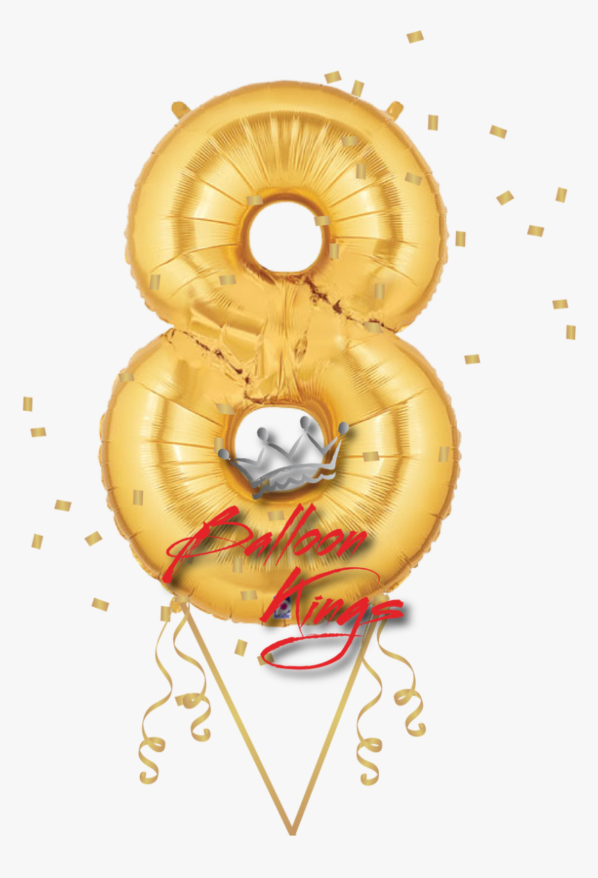 Gold Number - Человечки Из Фольгированных Цифр, HD Png Download