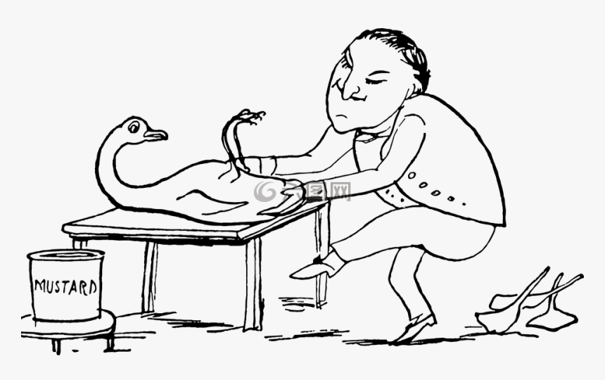 爱德华李尔,素描,酿酒 - Drawing, HD Png Download