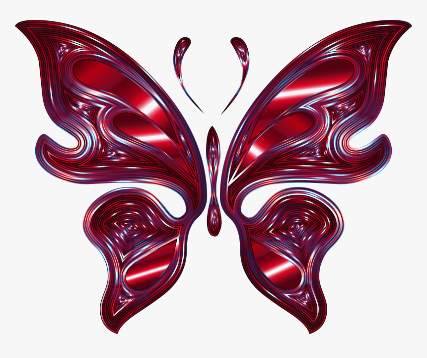 This Free Icons Png Design Of Prismatic Butterfly 16 - Butterfly Stencil Png, Transparent Png