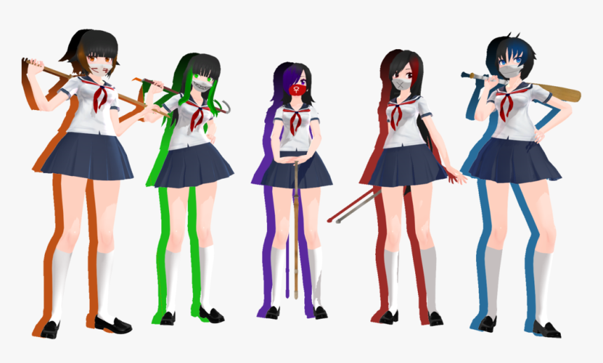 Yandere Simulator Female Delinquents, HD Png Download