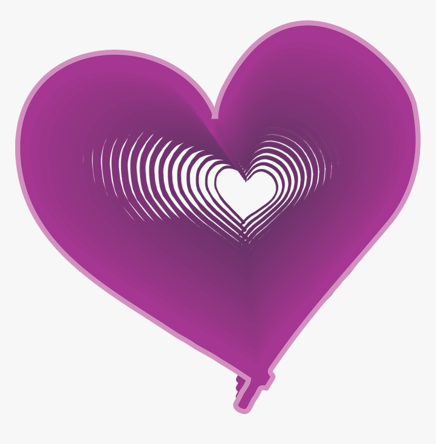 Heart Purple Expanding Free Photo - Heart, HD Png Download