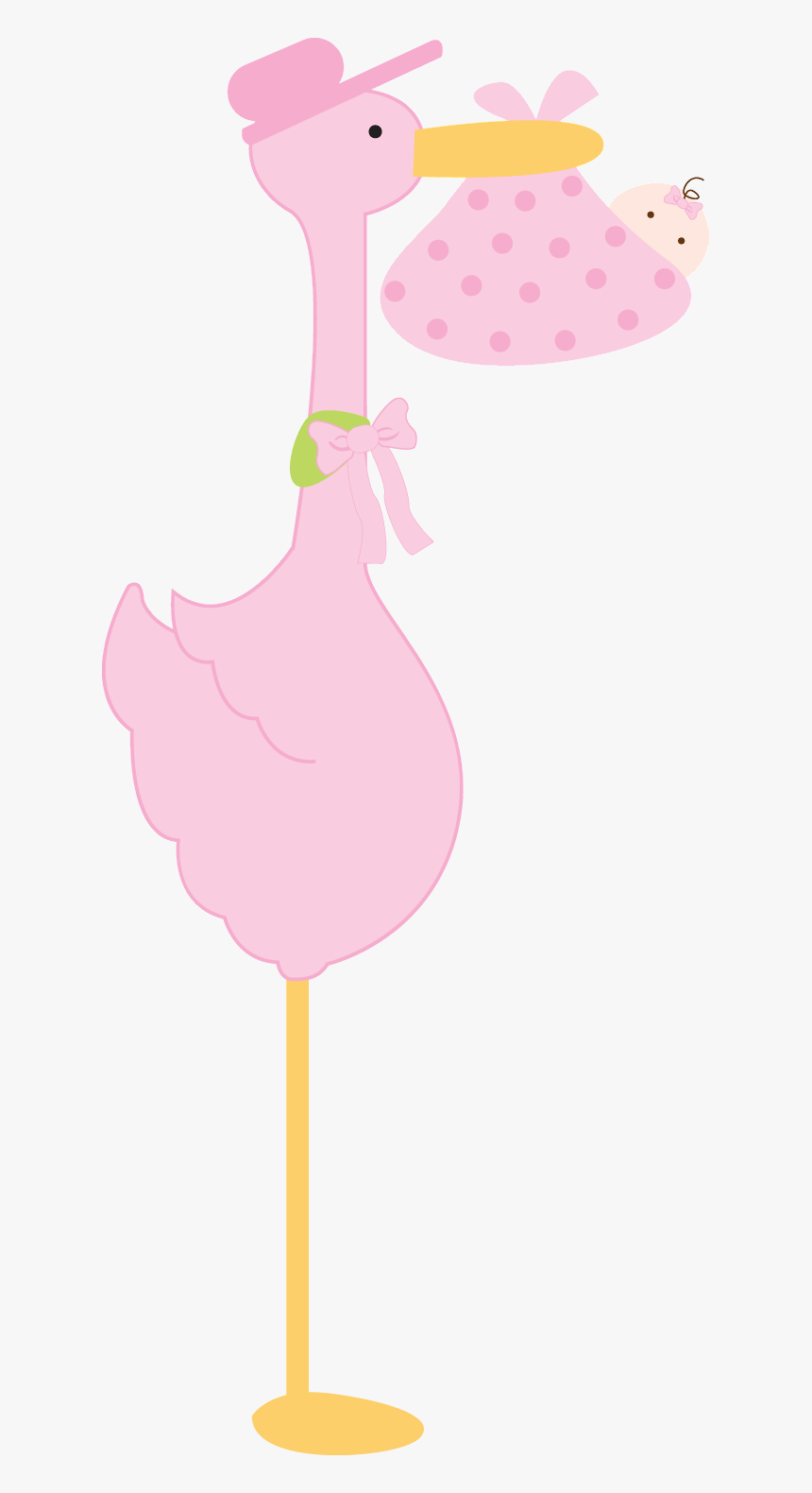 Dibujo Cigueña Niña, HD Png Download