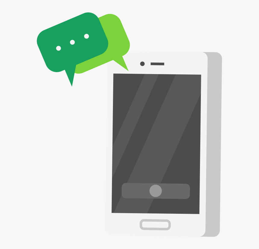 手机聊天聊天沟通交流网聊矢量元素图标免抠 - Smartphone, HD Png Download