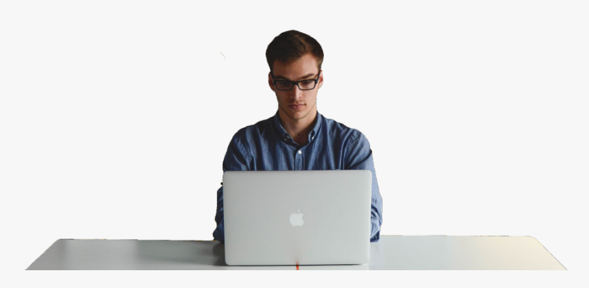 Man Work Laptop Png , Png Download - E Commerce Product Editing, Transparent Png
