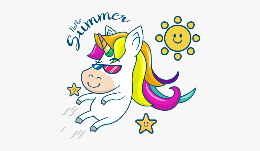 Clip Art Unicorn Portable Network Graphics Rhinoceros - Unicorn Summer, HD Png Download