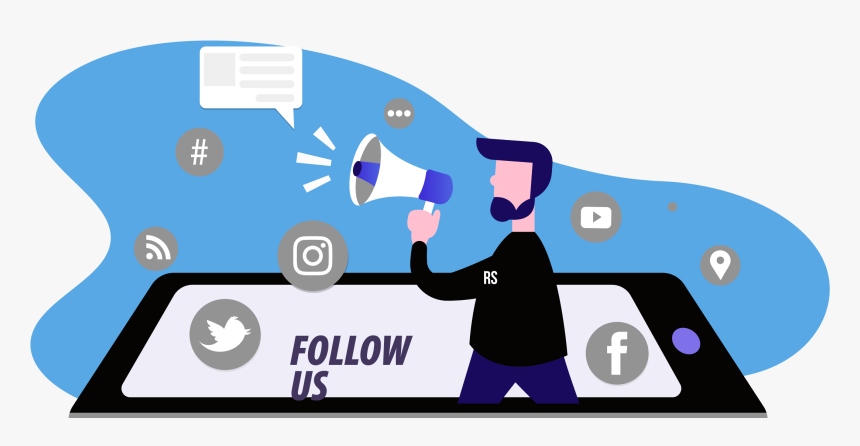 Social Media Image Showing Us Reaching Out To Customers - Illustration, HD Png Download