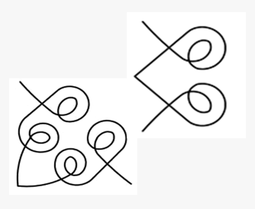 Heart Scroll Border W/corner - Line Art, HD Png Download