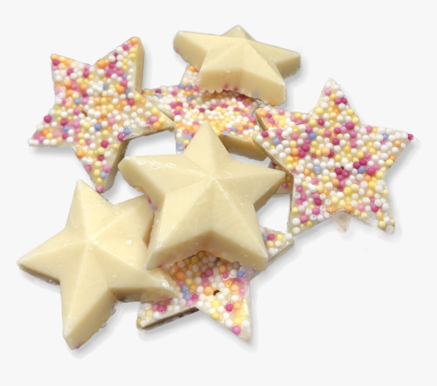 Star Shaped White Chocolate, HD Png Download