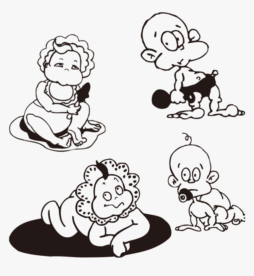 卡通漫画婴儿图片 - Cartoon, HD Png Download