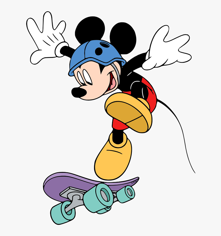 Mickey Mouse Skateboard, HD Png Download