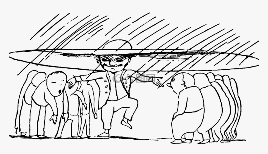 黑色白色,素描,爱德华李尔 - Sketch, HD Png Download