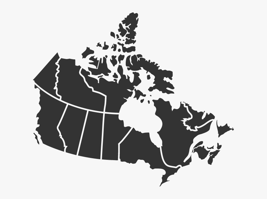 Canada Map With Names, HD Png Download